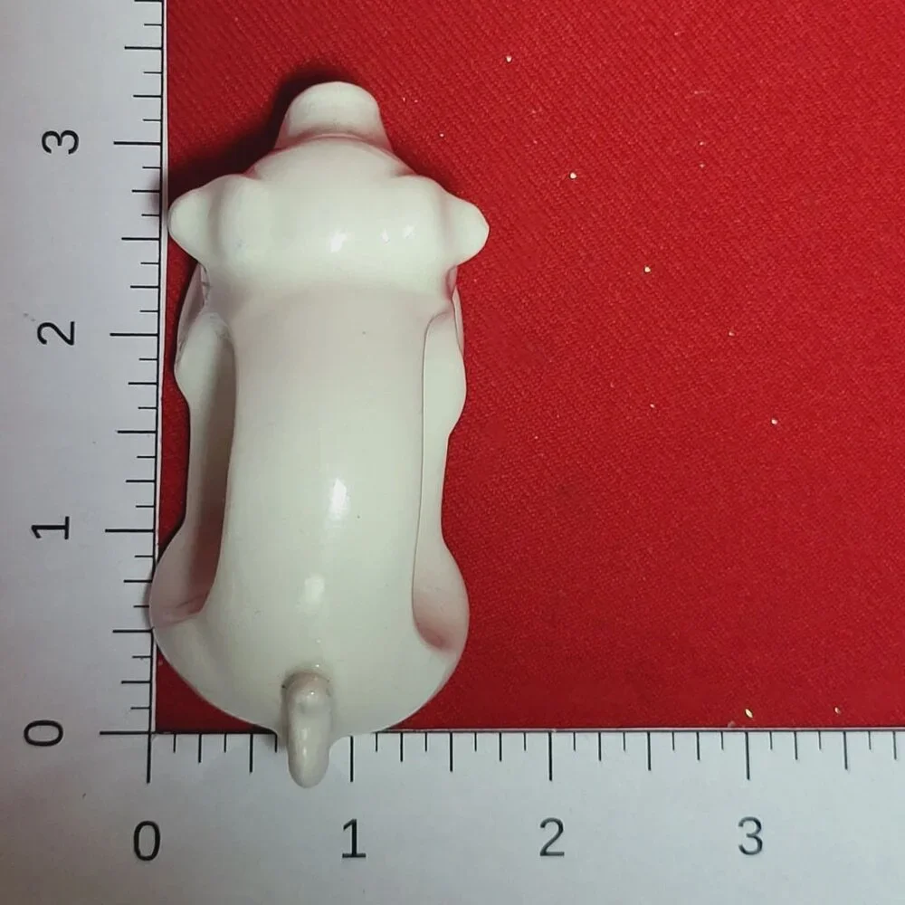 Vintage Napkin Holder Ring Pigs Porcelain White Piggy Napkin Rings Set of 4